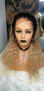 1b/613 Malaysian Water Wave lace frontal wig