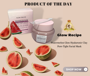 GLOW RECIPE- Watermelon Glow Hyaluronic Clay Pore-Tight Facial Mask