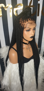 'Sheryl" cornrow braid lace frontal wig